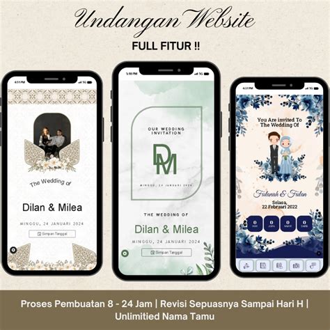 Jual Undangan Pernikahan Digital Website Undangan Pernikahan Express