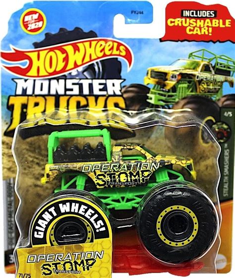 Hot Wheels Monster Trucks Operation Stomp Ozone Bg