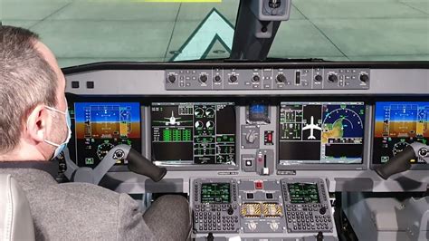 Embraer E Full Flight Simulator Helvetic Airways Youtube