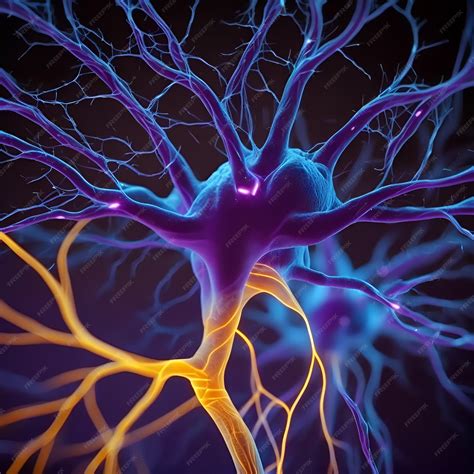 Premium AI Image | human brain closeup showing neural pathways