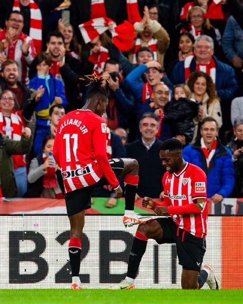 Nico Williams scores in Athletic Bilbao's win against Atletico Madrid