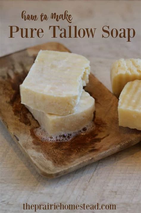 Tallow Soap Recipe • The Prairie Homestead