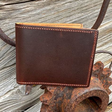 Bifold Wallet In Dark Brown Oil Tan Robertson Leather Works