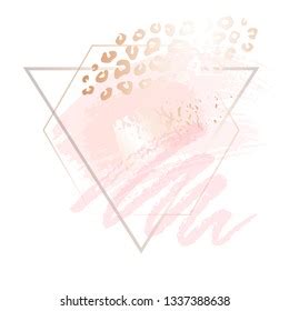 Golden Pink Nude Art Frames Modern Stock Vector Royalty Free Shutterstock
