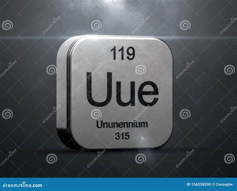 Ununennium Element from the Periodic Table Stock Illustration ...