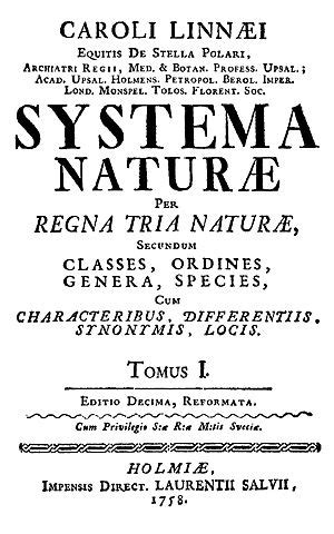 Systema Naturae Facts for Kids