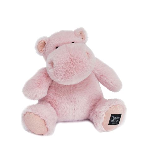 Histoire D Ours Peluche Hippopotame Hip Pie Rose Poudr Cm