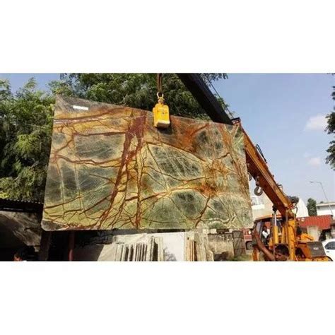 Imported Marble Polished Finish Bidasar Green Marble Slabs Thickness Greater Than 15 Mm Slab