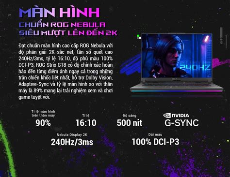Laptop ASUS ROG Strix G18 G814JI-N6063W | Chính Hãng