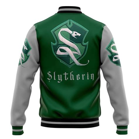 Hogwarts Legacy Slytherin Harry Potter Varsity Jacket - AnimeBape