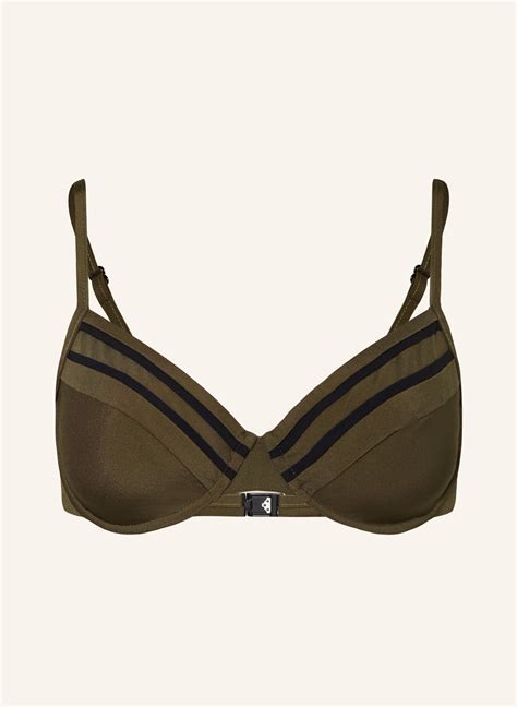 Maryan Mehlhorn B Gel Bikini Top Silence In Oliv Schwarz