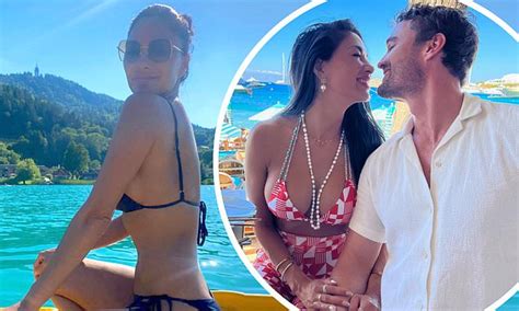 Nicole Scherzinger Shows Off Her Incredible Figure In A Blue Bikini In Austria Daily Mail Online
