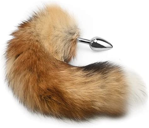 FST Wild Fox Tail With Stainless Steel Anal Plug Anal Tail Sex Toys Butt Plug Anal Stimulator