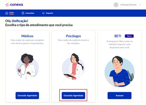 Como agendar uma consulta o psicólogo Conexa Saúde