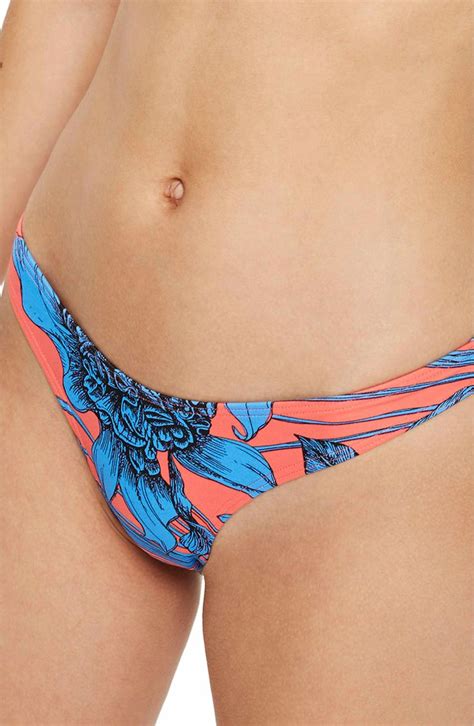Floral High Leg Bikini Bottoms Nordstrom High Leg Bikini Bikinis Bikini Bottoms