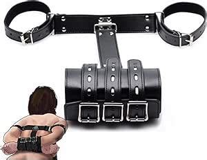Amazon Sm Leather Harness Arm Straps Bondage Sex Toys Wrist Cuffs For Slave Cosplay Arm