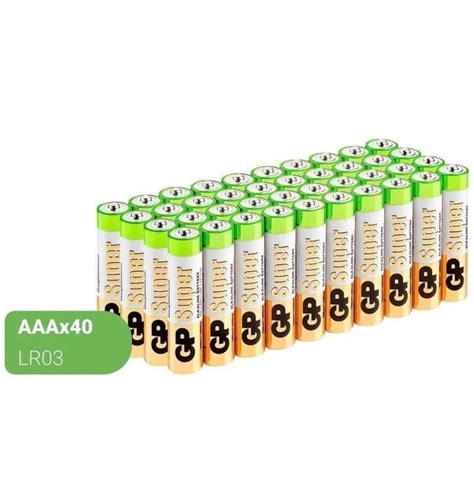 Батарейки GP Super Alkaline, (набор) ААA (Мизинчиковые) (LR6), упаковка ...