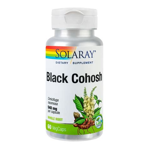 Black Cohosh 540mg Solaray, 60 capsule, Secom : Farmacia Tei online