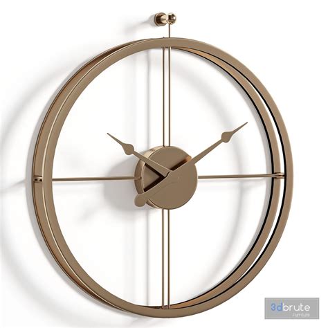 Modern Large Silent Wall Clock 3d model Buy Download 3dbrute