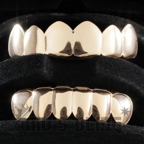 K Rose Gold Ip Plated Stainless Steel Grillz Top Bottom Tooth Hip