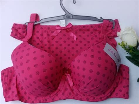 Sexy Padded Dark Hot Pink Bra Panties Set Gutspk