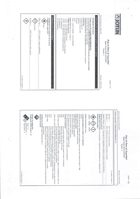 Tanguard CA Hoja De Seguridad Individuo Y Medio Ambiente Studocu
