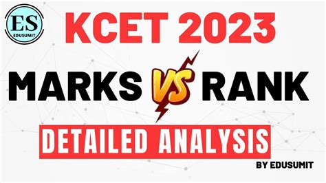 Kcet Rank Vs Marks Kcet Rank Predictor How To Get Good