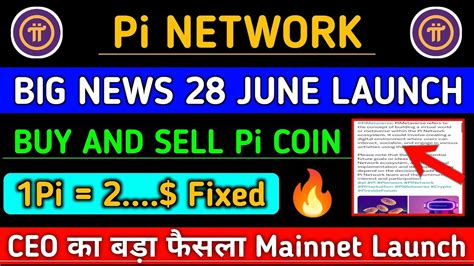 Pi Network New Update Finally Pi Network Launch Pi Coin Listing Pi