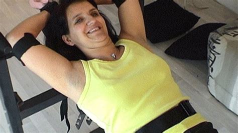 MILF S TICKLISH UPPERBODY SADISTICALLY TICKLED BY TWO TICKLERS