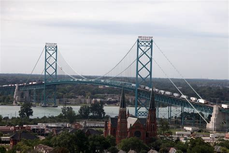 ambassador bridge reopens  person  crisis