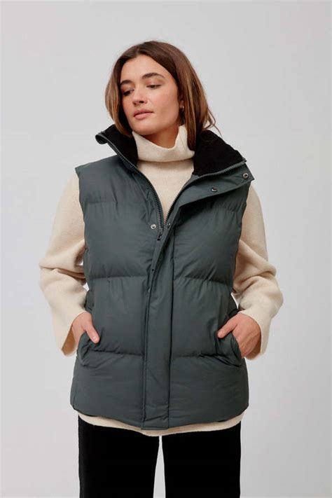 Rains Boxy Puffer Vest Garmentory