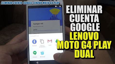 Eliminar Cuenta Google Lenovo Moto G Dual Xt Xt Remove