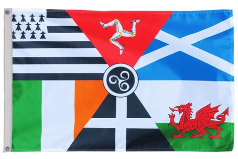 Celtic Nations Flag With Eyelets