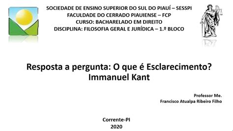 O Que é O Esclarecimento Para Kant