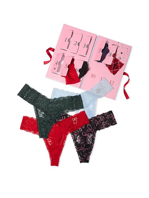 Christmas 12 Pack Advent Calendar Thong Knickers | Victoria's Secret UK