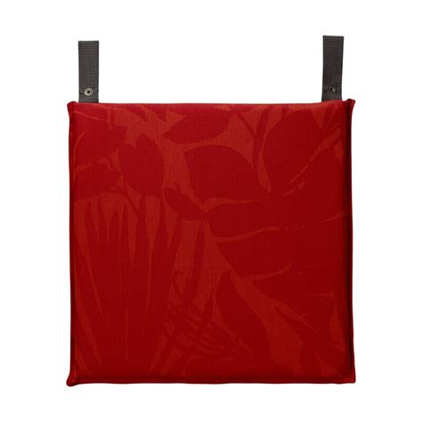 Le Jacquard Francais Bahia Red Chair Cushion X Homebello