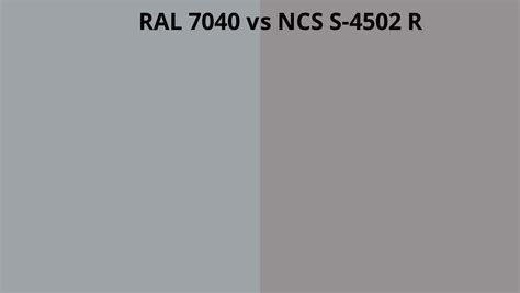 Ral 7040 Vs Ncs S 4502 R Ral Colour Chart Uk