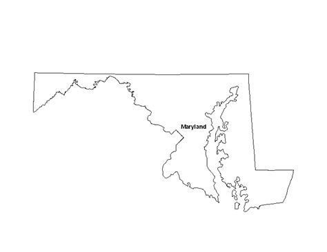 Printable Map Of The State Of Maryland