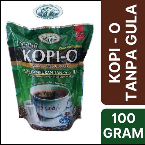 Kopi O Uncang Cap Dua Badak 100g Shopee Malaysia