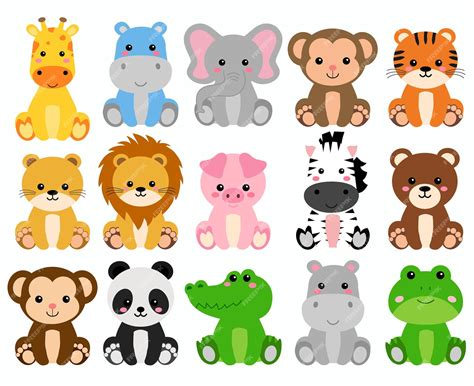 Imagem De Animais Coloridos Para Imprimir - Figuras De Animais Selvagens Para Imprimir - FDPLEARN