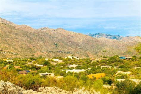 Sprawling Canyon In The Hills Of Sonora Desert In Arizona Southwestern