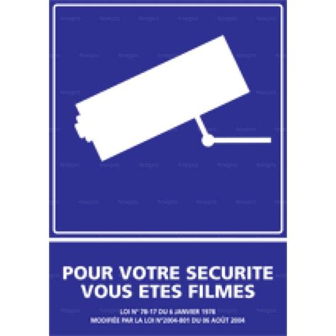 Panneau D Information Pour Votre S Curit Vous Tes Film S