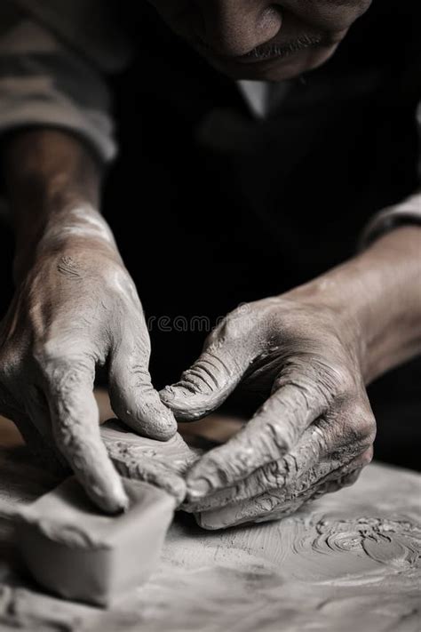 Crafting Delicate Beauty with Skillful Hands As an Artist Shapes a ...
