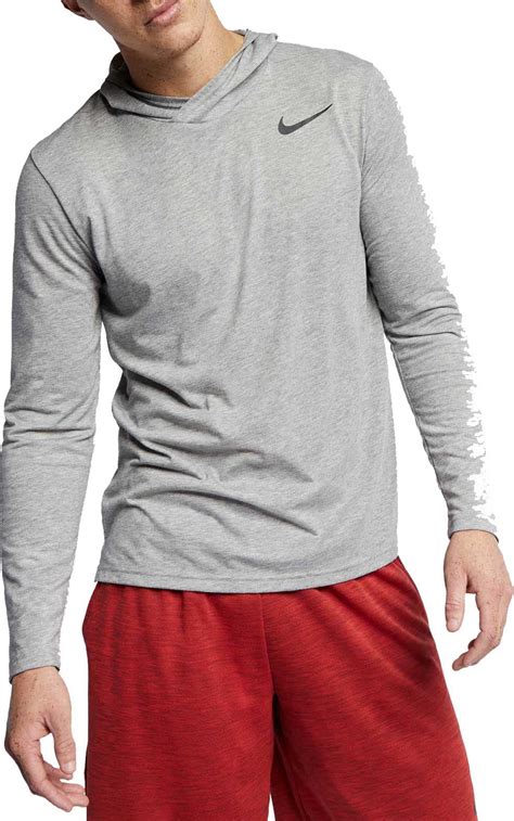 Nike Nike Mens Hyper Dry Hooded Long Sleeve Tee