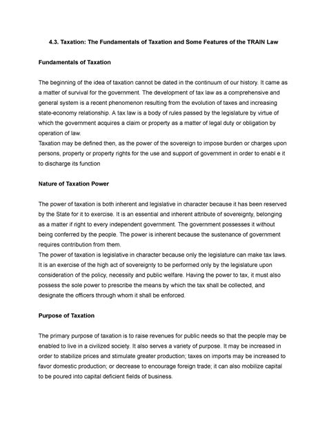 Features Of Taxation 1