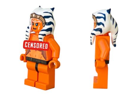 Star Wars Ahsoka Tano Nude Minifigures Custom Design Printed On Branded Parts Space Disney