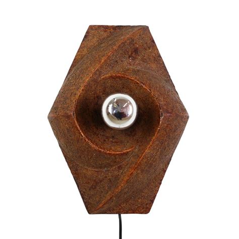 Sculptural Ceramic Wall Light 1970s 1079