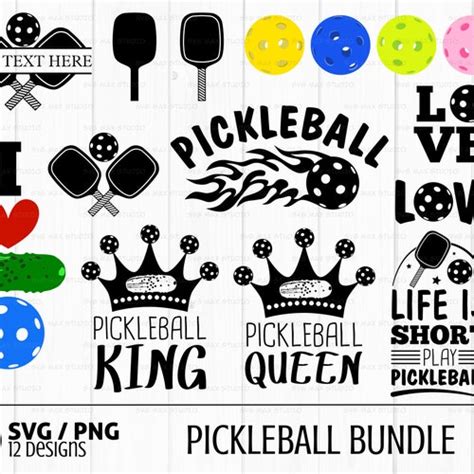 Pickleball SVG and Cut Files for Crafters - Etsy