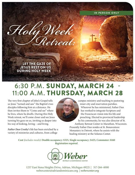 Whats Happening Holy Week Retreat Invites Participants To Let