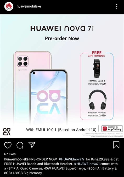 Huawei Nova 7i Available For Pre Order In Kenya Techish Kenya